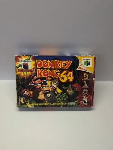 DONKEY KONG 64 N64 NINTENDO 64 COMPLETE IN BOX CIB GOOD ALL INSERTS LOOK
