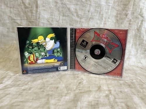 Sony PlayStation 1 PS1 The Simpsons Wrestling Complete w/ Manual Tested