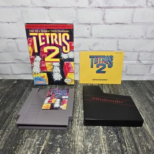 Tetris 2 (Nintendo NES, 1993) Complete CIB Cleaned & Tested