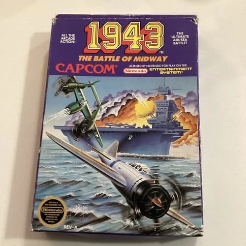 #784 Nintendo NES 1943 The Battle of Midway Complete CIB
