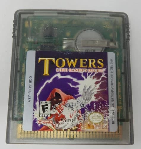 Nintendo Game Boy Color Towers Lord Baniff's Deceit Cartridge Only Working