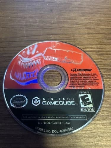 Rampage: Total Destruction (Nintendo GameCube, 2006) Cleaned Disc Only Fast Ship