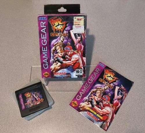 RARE Fatal Fury Special Sega Game Gear Complete In Box CIB With Manual