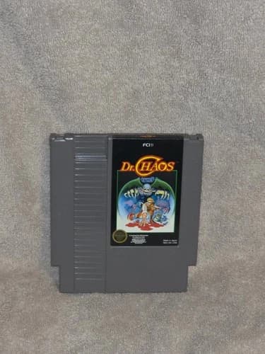 NES Game DR. CHAOS Nintendo Entertainment System! TESTED!