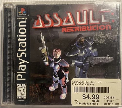 Assault: Retribution Sony PlayStation 1 Game 1998 Complete With Manual