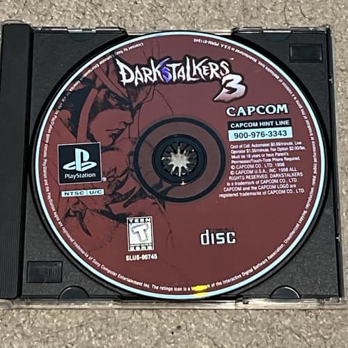 Darkstalkers 3 Sony PlayStation 1 PS1 Disc Only Tested