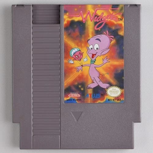 Widget NES Nintendo Game - Authentic/Cleaned/Tested - Atlus