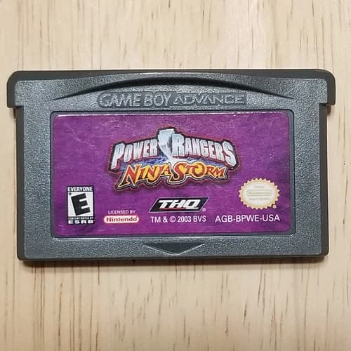 Power Rangers Ninja Storm Gameboy Advance GBA Cartridge Tested and Works