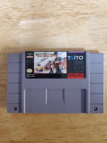 Operation Thunderbolt (Super Nintendo, SNES, 1994) Video Game Cartridge Only