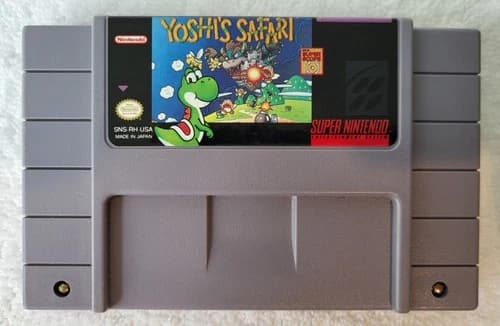 Yoshi's Safari Super Nintendo SNES Game Cartridge Authentic