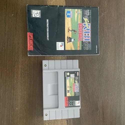Super RBI Baseball for Nintendo SNES 1995 Edition (Working)