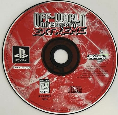 Off-World Interceptor Extreme (PlayStation, PS1) DISC ONLY | NO TRACKING | M688