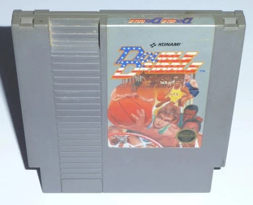 Double Dribble (Nintendo NES Authentic Game) Cleaned Tested Working Basketball