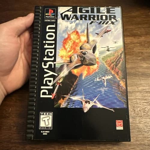 Agile Warrior F-111X Long Box (Playstation 1 PS1) Complete - Tested - Authentic