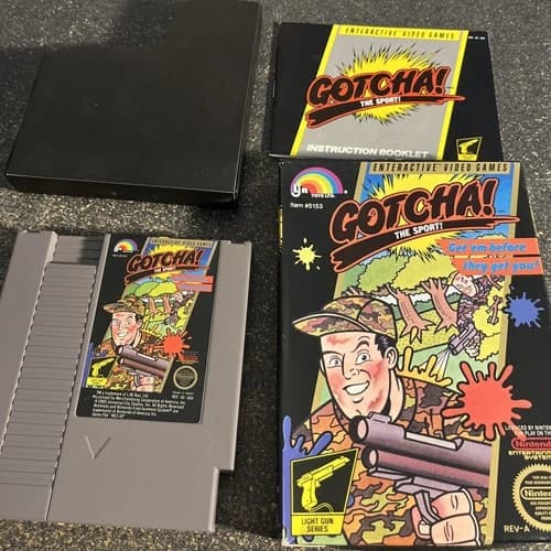 Gotcha! The Sport! NES Nintendo Complete CIB