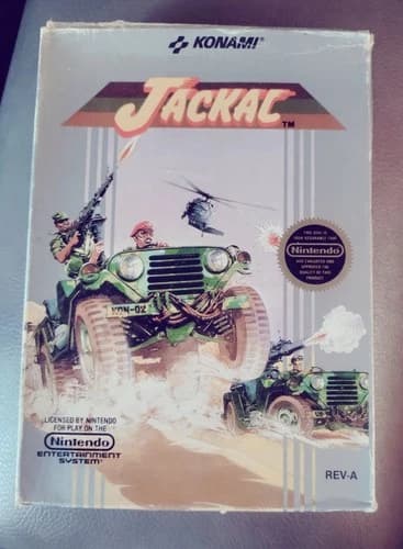 Jackal NES Game In Box With Manual