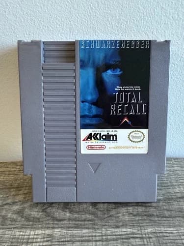 Total Recall NES Nintendo 1990 Authentic Cartridge Only Cleaned Tested & Works
