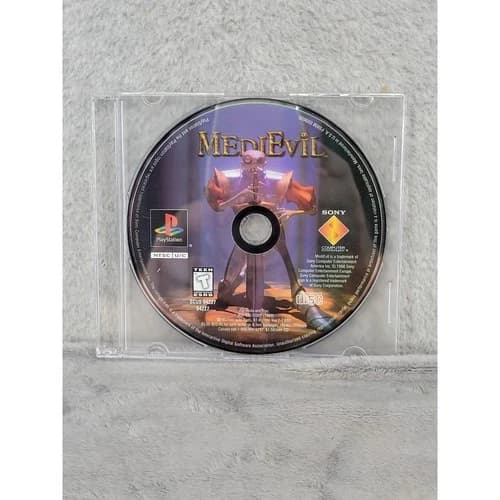 MediEvil Sony PlayStation 1 PS1 1998 Black Label Disc Only SCUS-94227 Action T