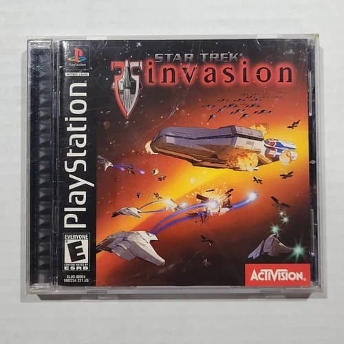 PS1 Star Trek: Invasion (2000, PS1 PlayStation 1) Complete w/Manual Black Label