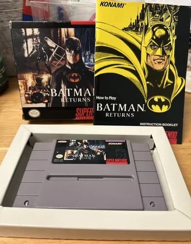 Batman Returns (Super Nintendo Entertainment System, 1992) Complete SNES CIB