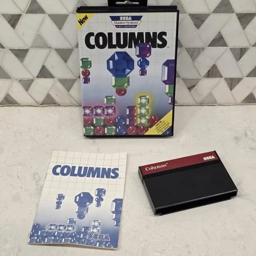 Columns (Sega Master System, 1990) Cib Complete - Tested