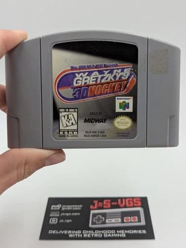Wayne Gretzky's 3D Hockey (Nintendo 64, 1996) Game Cartridge Only N64