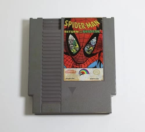 Spider-Man: Return of the Sinister Six (Nintendo NES, 1992) *Cartridge Only*