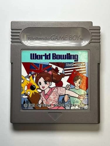 Nintendo Game Boy World Bowling Cartridge Authentic Tested Works Retro Game