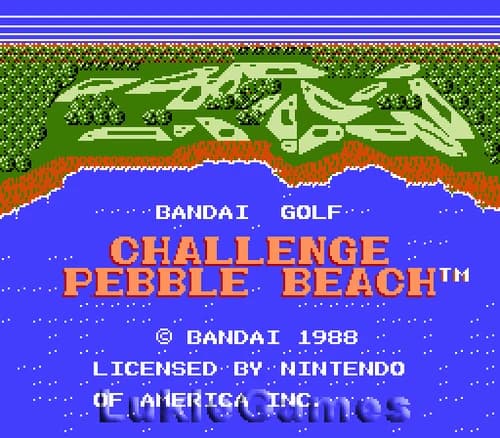 Bandai Golf - Challenge At Pebble Beach NES Nintendo