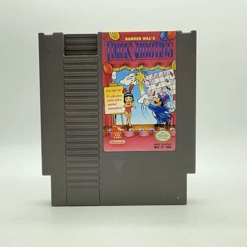Nintendo NES Barker Bill’s Trick Shooting Authentic Tested & Working 1990