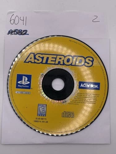 Asteroids (PlayStation 1, PS1) DISC ONLY - NO TRACKING 6041