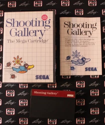 Shooting Gallery (1987) Sega Master System: Box, Manual, Cart - Tested!