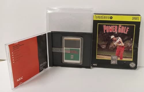 Power Golf (TurboGrafx-16, 1989) - CIB Complete In Box, *BOX DMG/CONDITION*