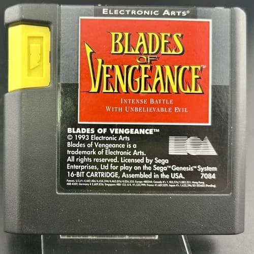 Blades of Vengeance SEGA Genesis Cartridge ONLY EA Game