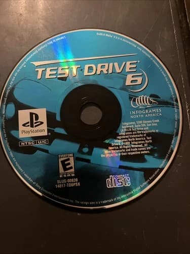 Test Drive 6 PlayStation 1 Disc Only