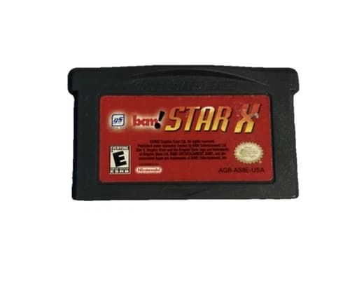 Star X Game Boy Advance GBA Nintendo Game Cart Only Tested Works!