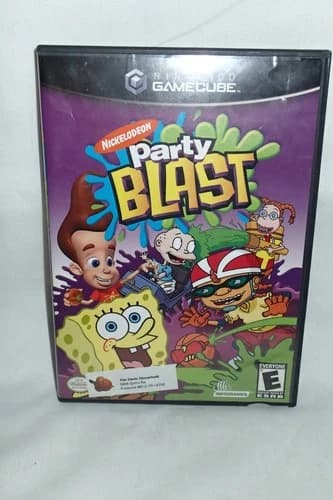 Nickelodeon Party Blast (Nintendo Gamecube 2002) Complete Manual Case Game