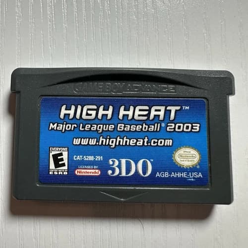 High Heat Major League Baseball 2003 Gameboy Advance Game