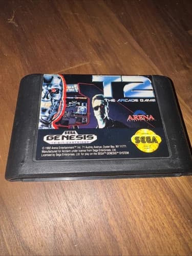 T2: The Arcade Game (Sega Genesis, 1992) Tested Cart Only