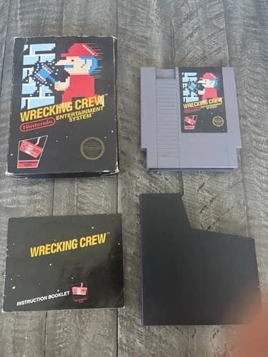 Wrecking Crew Nintendo NES Tested Authentic W/Box And Manual