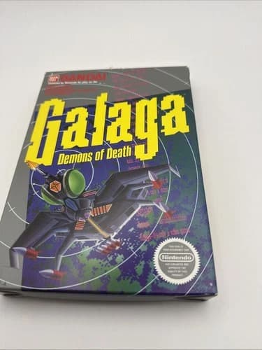 Galaga: Demons of Death Nintendo NES Complete In Box CIB NICE CIRCLE SEAL LOOK!
