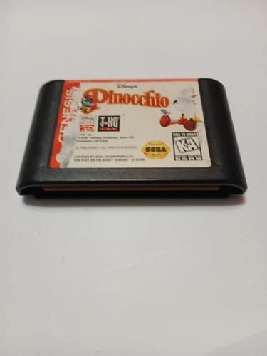 Disney Pinocchio Sega Genesis Cartridge 1995 Tested Working