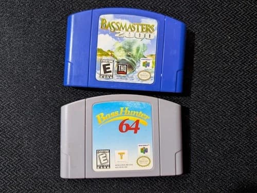 Bassmasters 2000 (Nintendo 64, N64 - 1999) Authentic Cartridge Only Tested