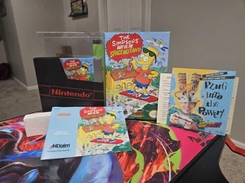The Simpsons: Bart vs The Space Mutants NES Complete CIB! Very Nice w inserts