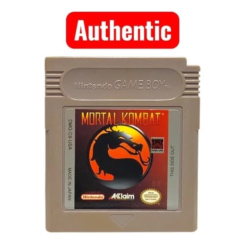 Mortal Kombat (Nintendo Game Boy, 1993) Authentic Tested L47