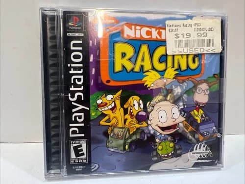 Nicktoons Racing Original Sony PlayStation PS1 2001 TESTED WORKING COMPLETE CIB