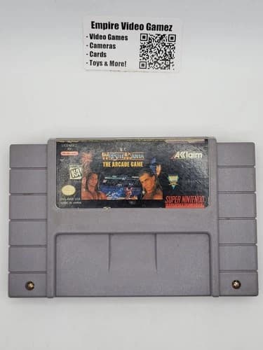WWF WrestleMania: The Arcade Game (SNES, 1995) - Cartridge Only - Tested, Works