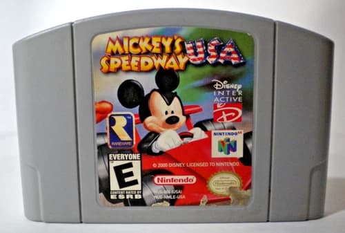 Mickey's Speedway USA (Nintendo 64 N64) Authentic Tested Works Free Shipping