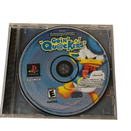 Donald Duck Goin Quackers Video Game PS1 Sony