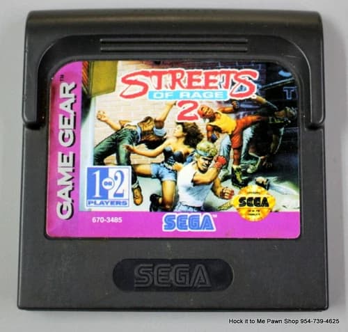 Streets of Rage 2 Sega Game Gear Cartridge - Tested